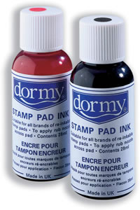 Dormy Stamp Pad Ink 28ml Black [Pack 10]